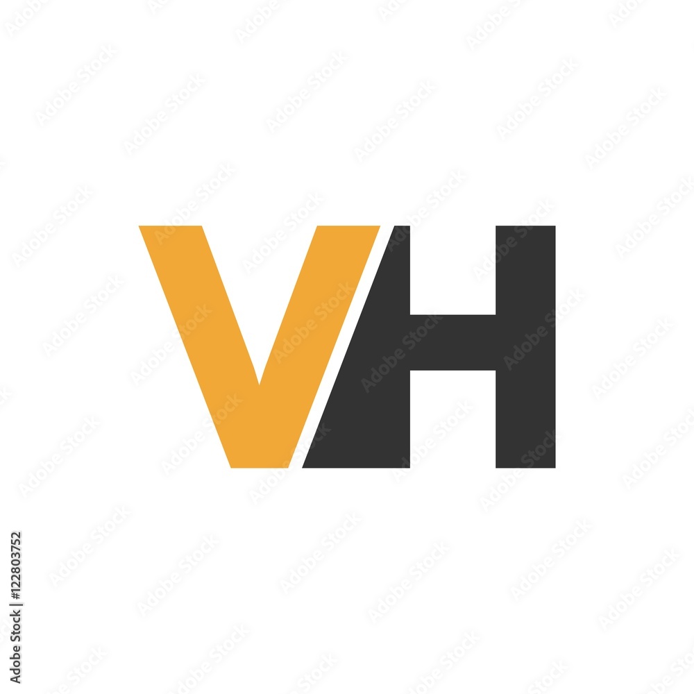 VH letter initial logo design VH letter initial logo design