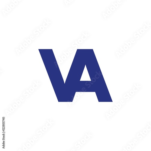 Free Download VA letter initial logo design - GFXLoad