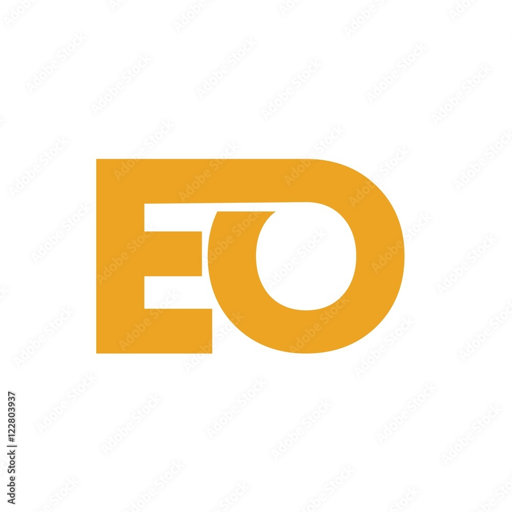 EO letter initial logo design EO letter initial logo design