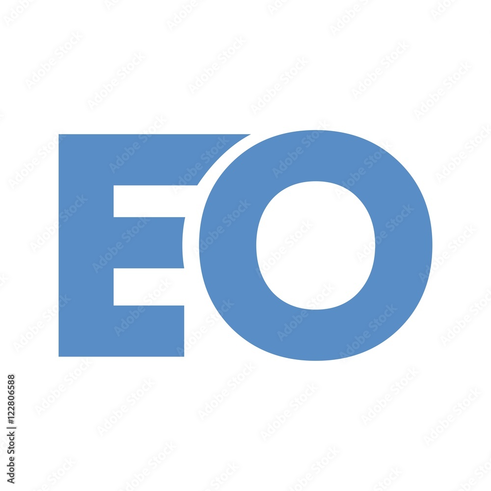 EO letter initial logo design