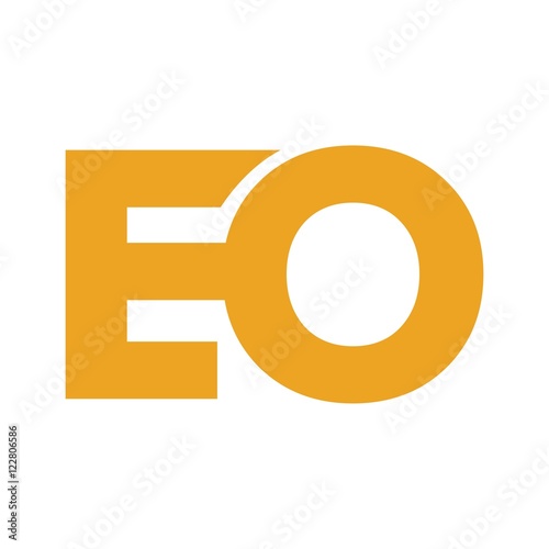 EO letter initial logo design