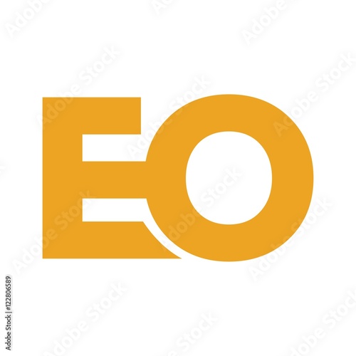 EO letter initial logo design