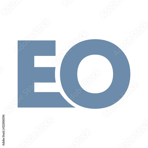 EO letter initial logo design
