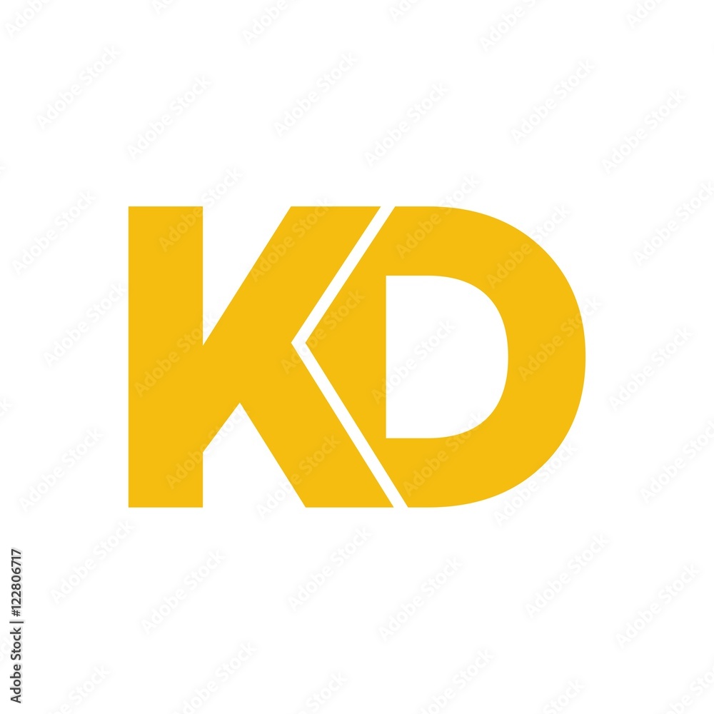 KD letter initial logo design KD letter initial logo design