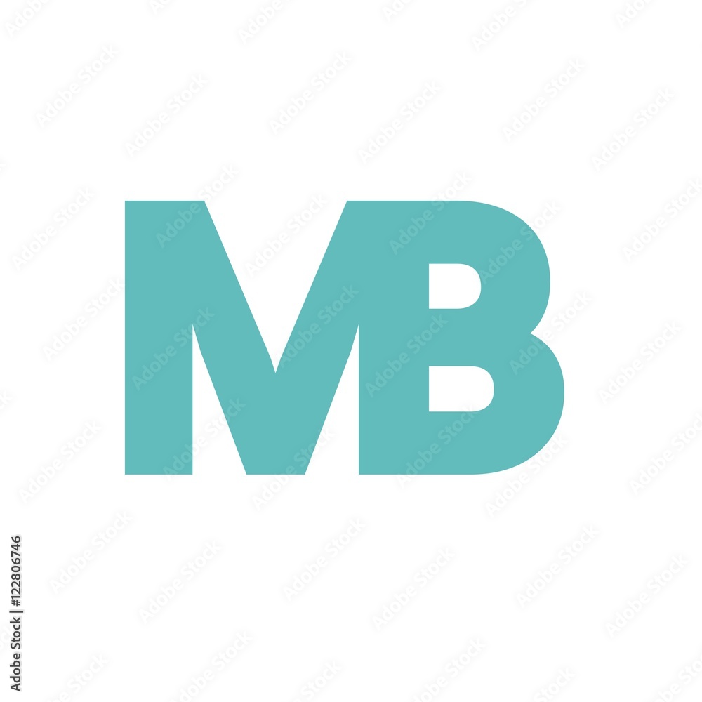 MB letter initial logo design MB letter initial logo design