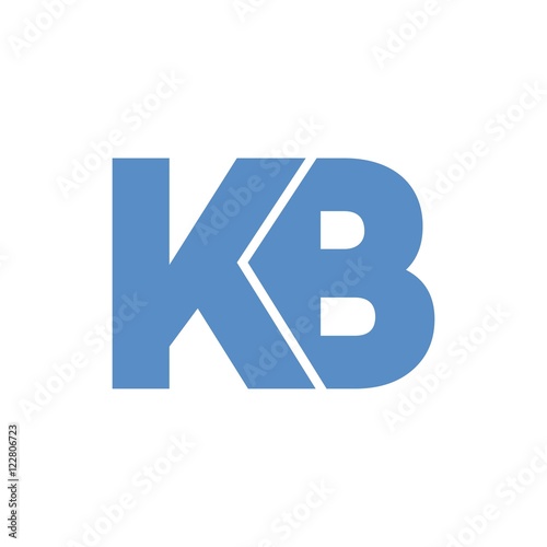 KB letter initial logo design