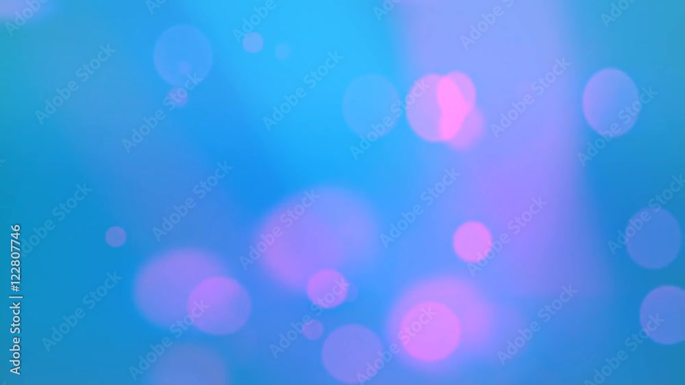 Blue Bokeh Waves Abstract Background