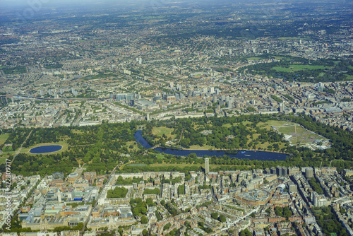 Aerial view of London photo