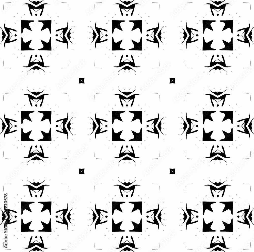 Fototapeta premium Picture with black and white elements. 1