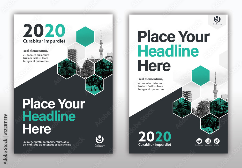Book Cover Layout Set 10 Stock Template | Adobe Stock