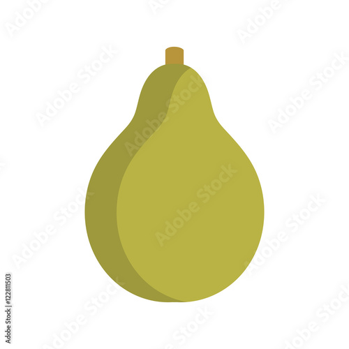 green pear fruit. healthy food natural. vector illustration