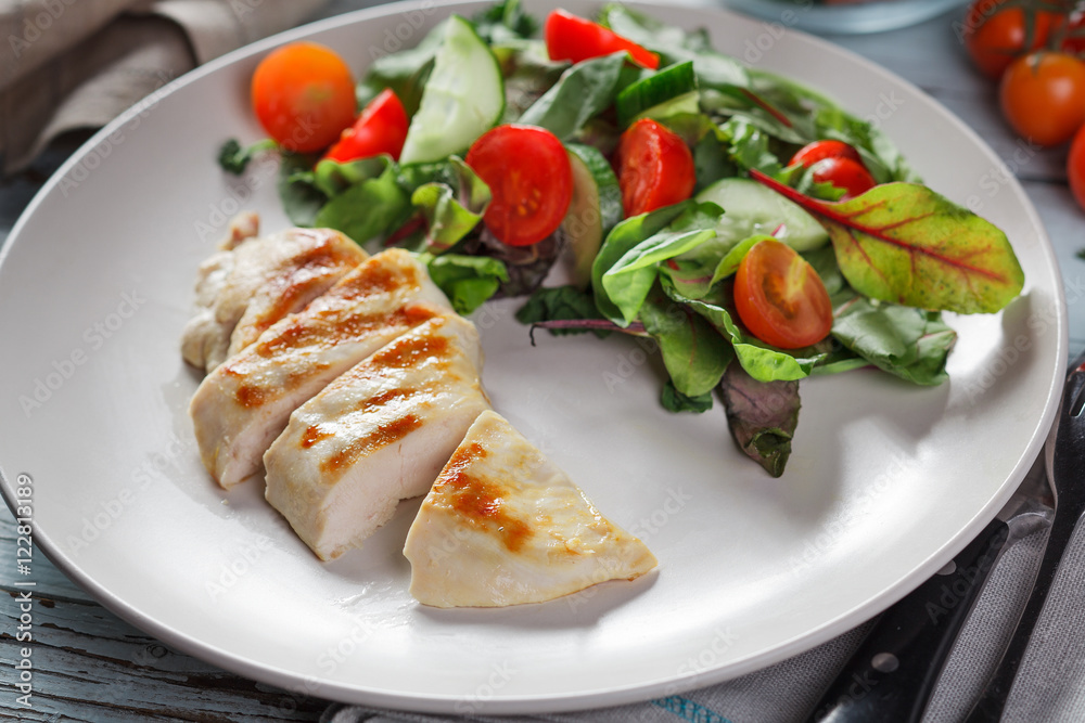 Grilled chicken fillet