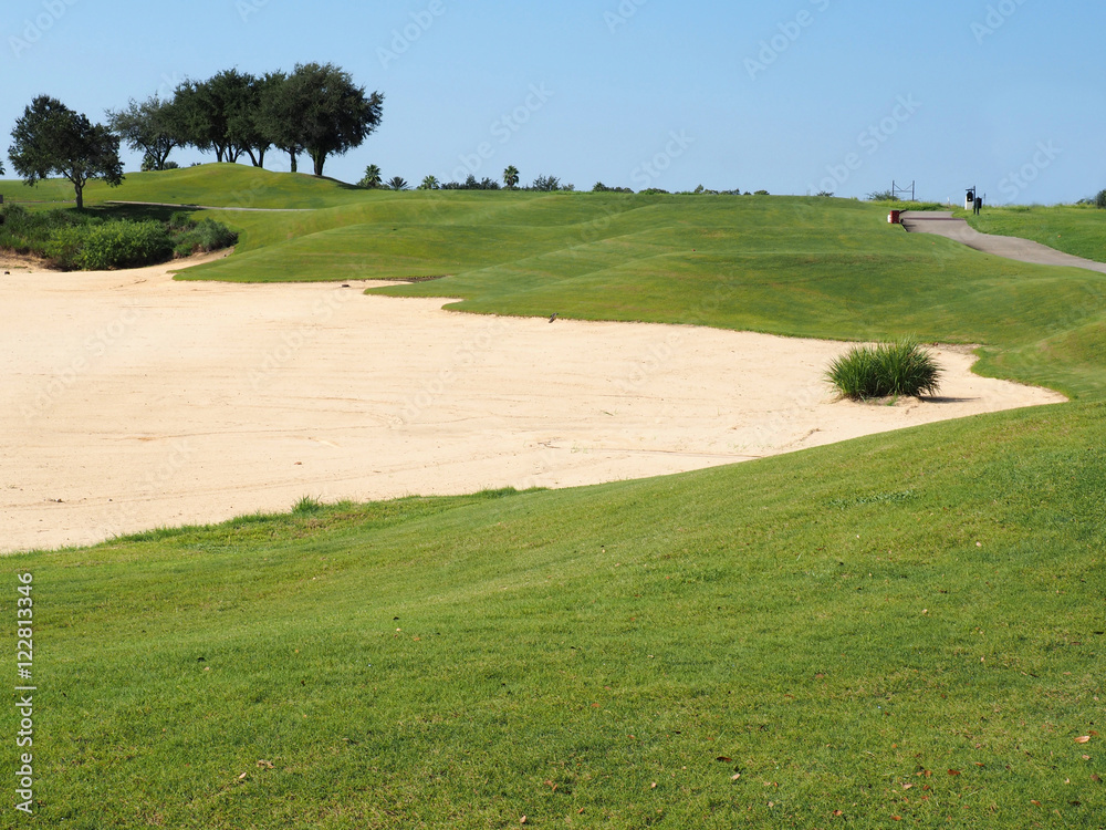 Obraz premium golf course sand trap