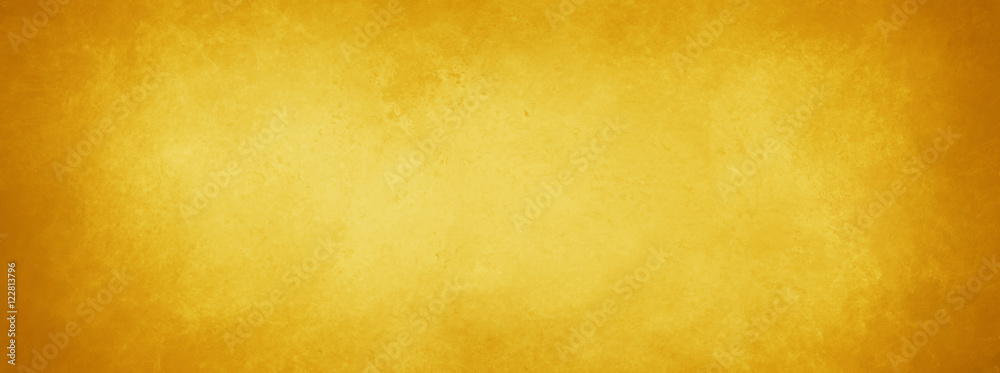 gold background with vintage texture, yellow background with brown border, old yellow paper or parchment - obrazy, fototapety, plakaty 