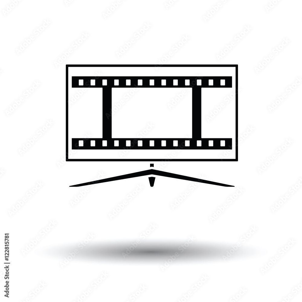 Cinema TV screen icon