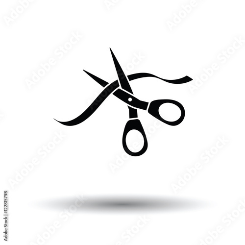 Ceremony ribbon cut icon