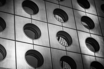 Modern architecture black and white 