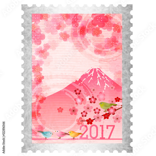 酉　切手　年賀状　アイコン