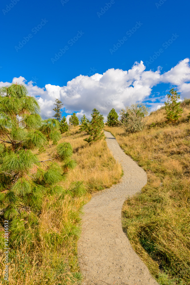 Beautiful Mountain Trail Park. Okanagan Lake. Canada. Beautiful Mountain Trail Park. Okanagan Lake. Canada.