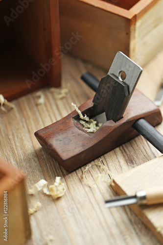 Bild auf Leinwand carpentry plane