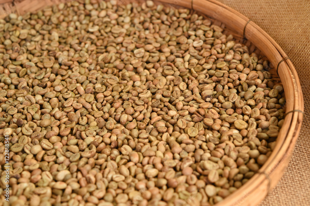 Close up of coffee beans for background Close up of coffee beans for background