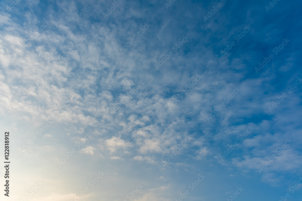 image of blue sky and white clouds.