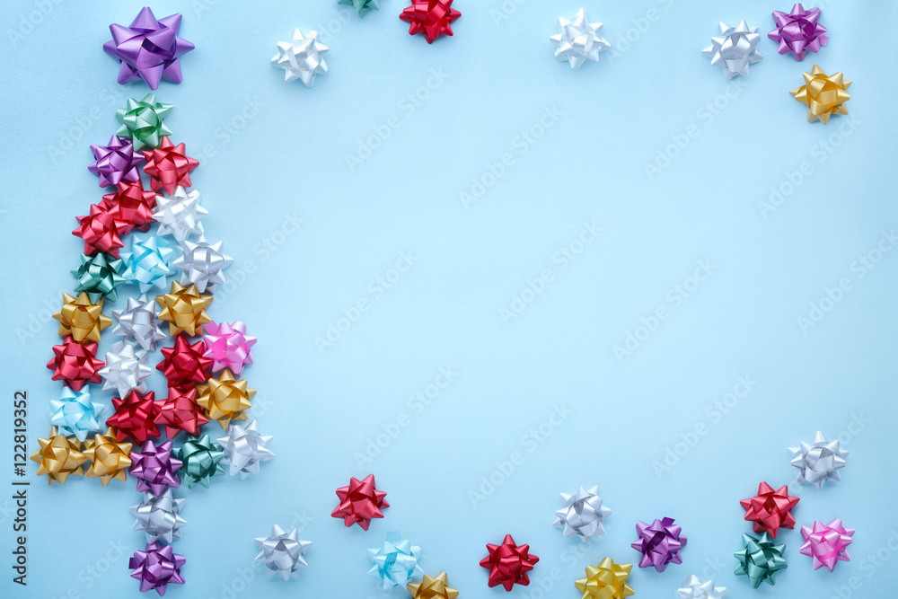 Christmas tree of bows Christmas tree of bows