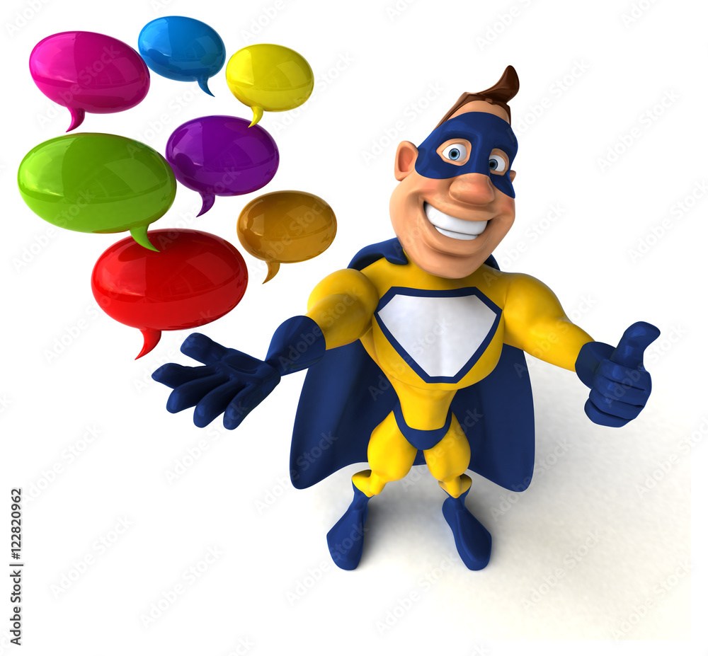 Fototapeta premium Fun superhero