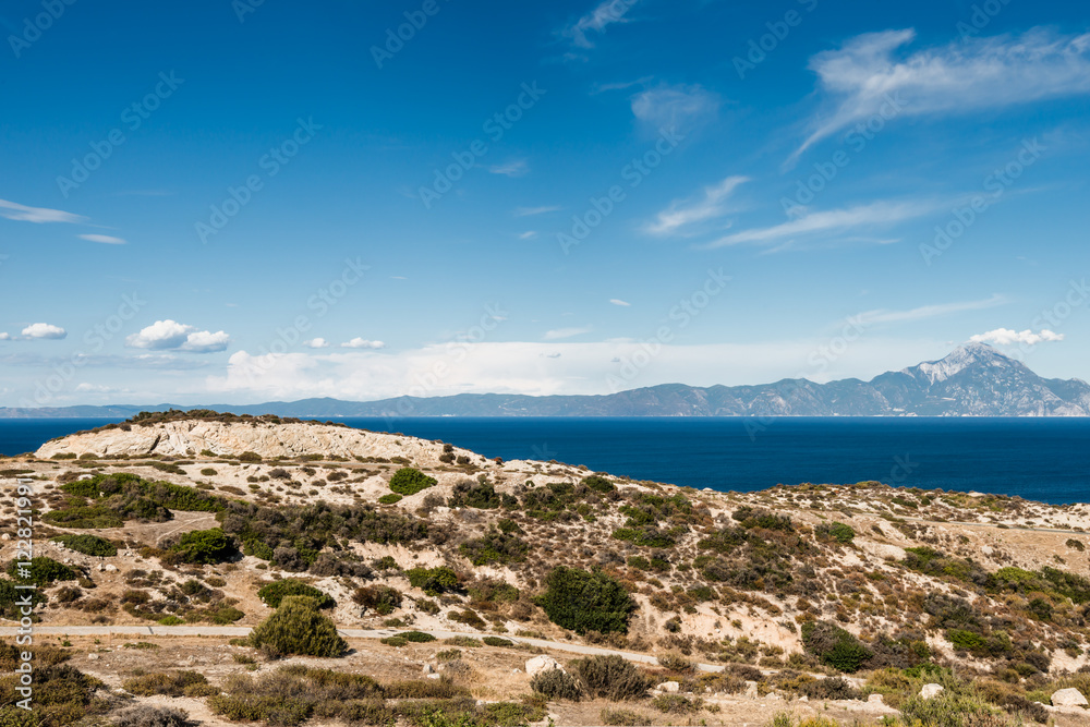 Panorama of Sithonia, Chalkidiki peninsula in Greece