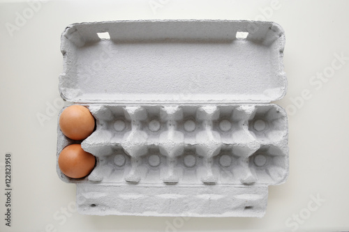 Eggs in packaging, missing eggs