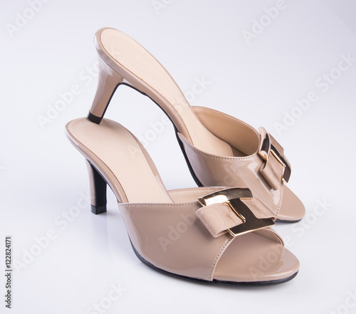 shoe or woman sandal on a background.