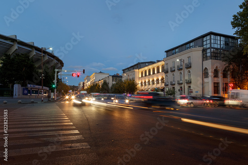 Night streets, buildings, roads, Tbilisi © fotokretin26