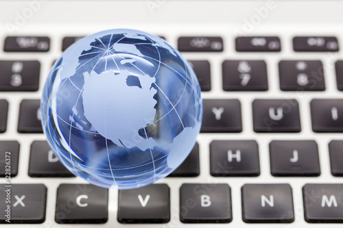 Global online business and worldwide technology concept