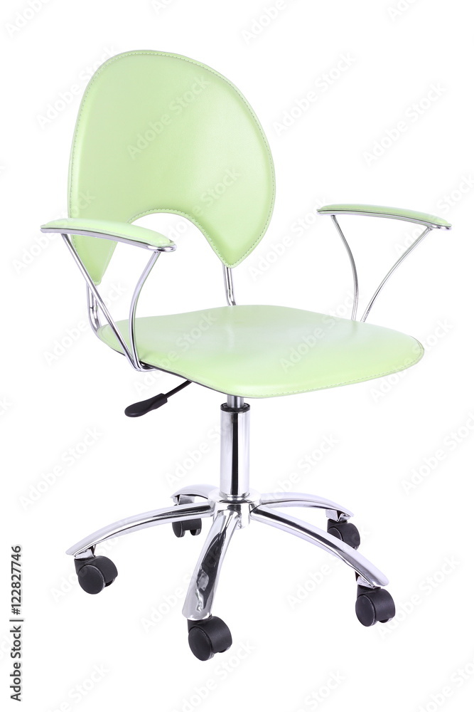 Green office chair - obrazy, fototapety, plakaty 