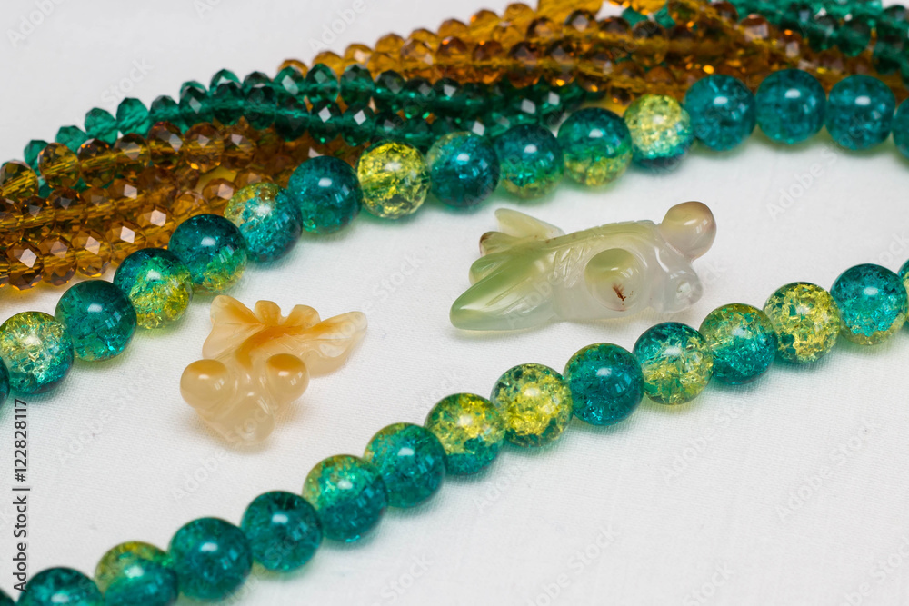 Colorful gems beads