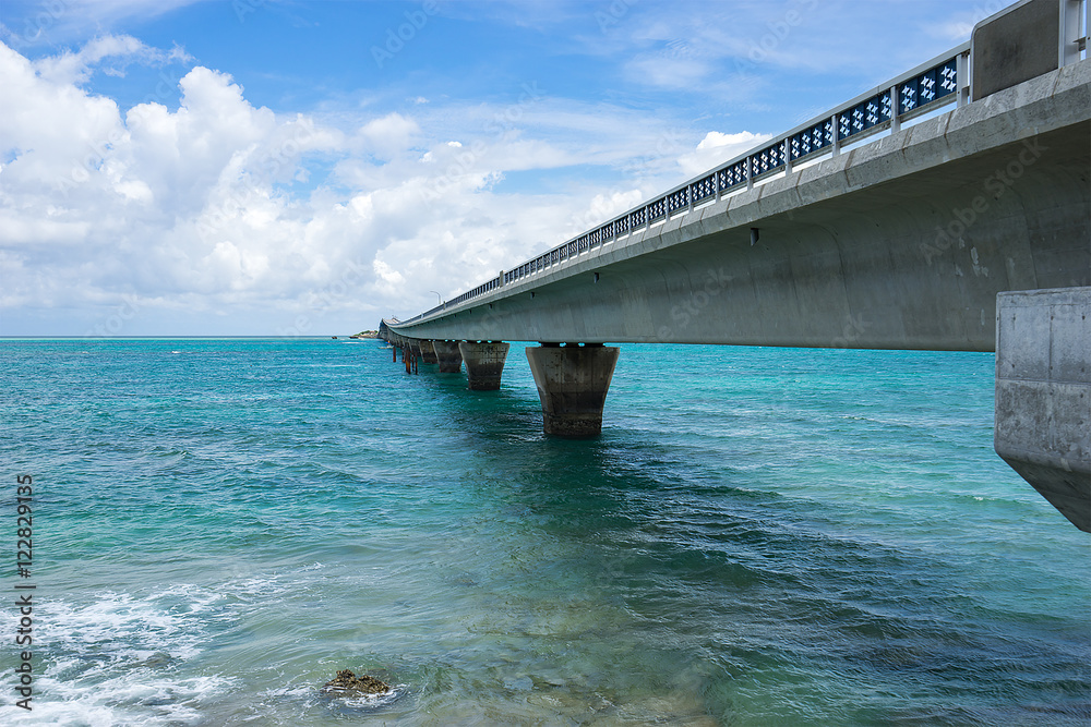 Ikema Bridge of Miyako Island (宮古島 池間大橋) in Okinawa, Japan
