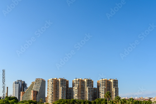 Valencia City Skyline In Spain © radub85