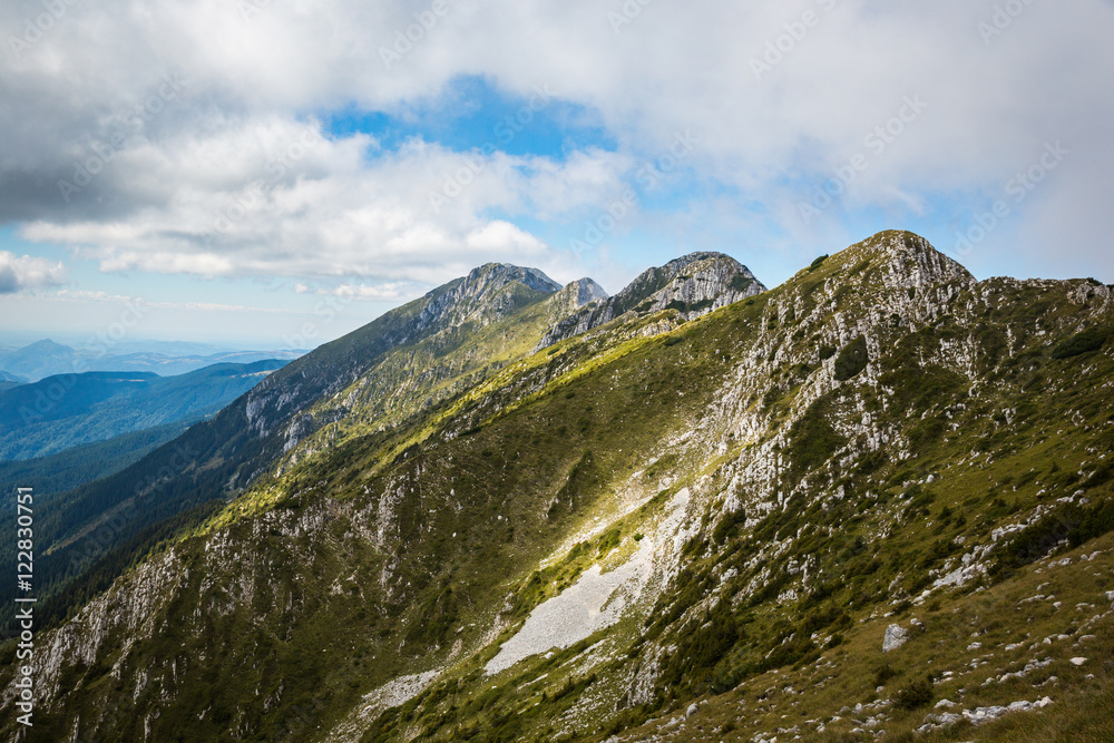 Panorama of Romanian Carpathians