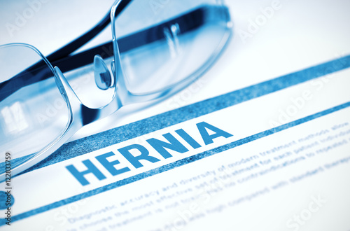 Diagnosis - Hernia. Medical Concept. 3D Illustration. photo