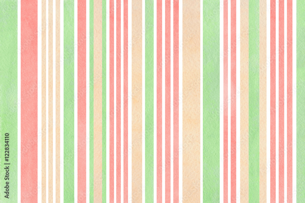 Watercolor striped background. Watercolor striped background.