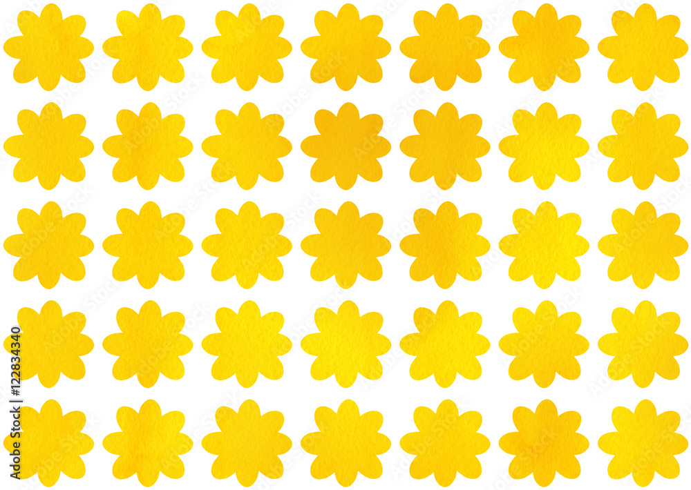 Watercolor flowers pattern. Watercolor flowers pattern.