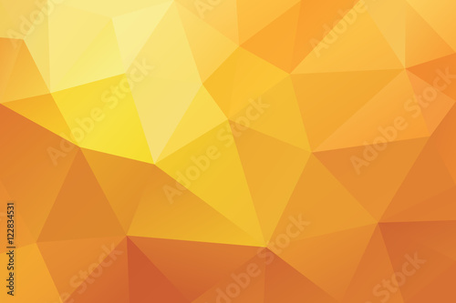 Orange polygonal abstract background