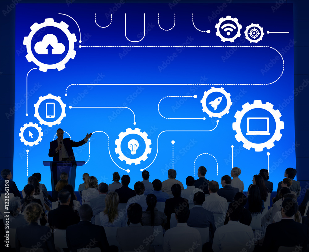 Technology Connecting Cloud Network Concept Technology Connecting Cloud Network Concept