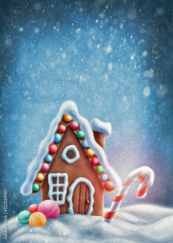 Fototapeta Gingerbread house
