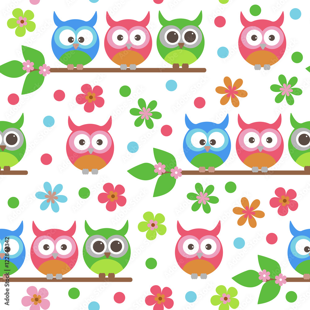 Obraz premium Vector seamless texture children.