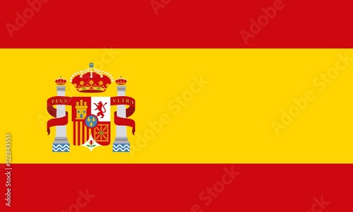flag classic icon of Spanish culture vector illustration design