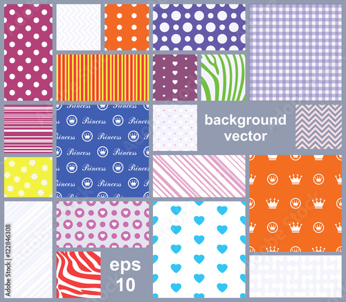 Vector abstract seamless patchwork pattern with geometric and floral ornaments, stylized flowers, dots and lace. Vintage boho style.