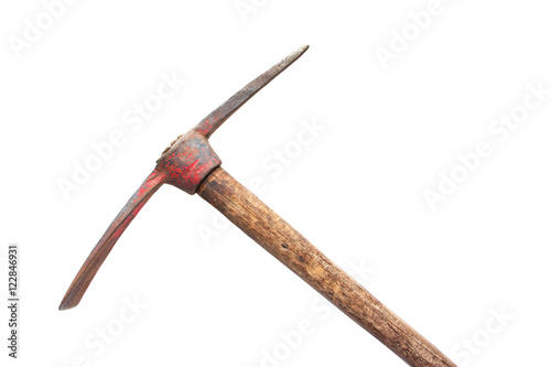 Pick axe isolated on white background. Pickaxe isolated 