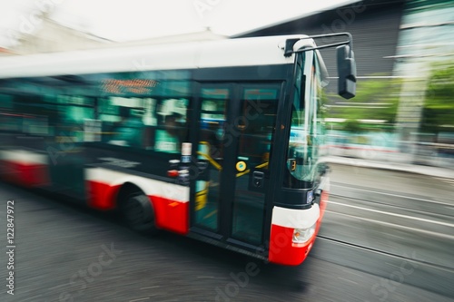 Bus of the public transport