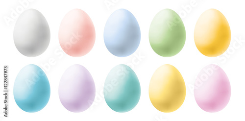 Ostereier Pastell Töne